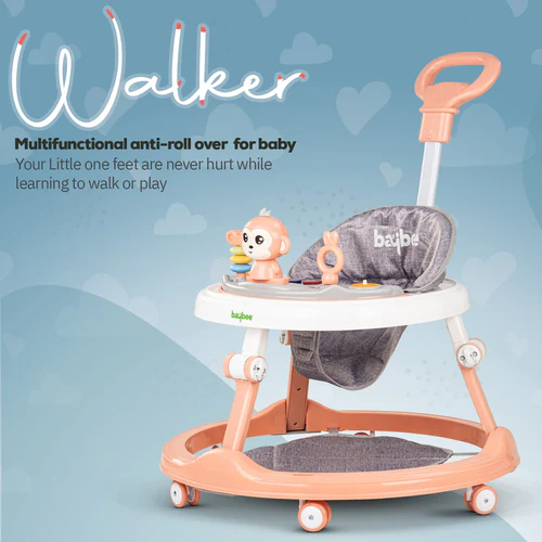 Drono Pro Baby Walker for Kids, Round Kids Walker with Parental Push Handle