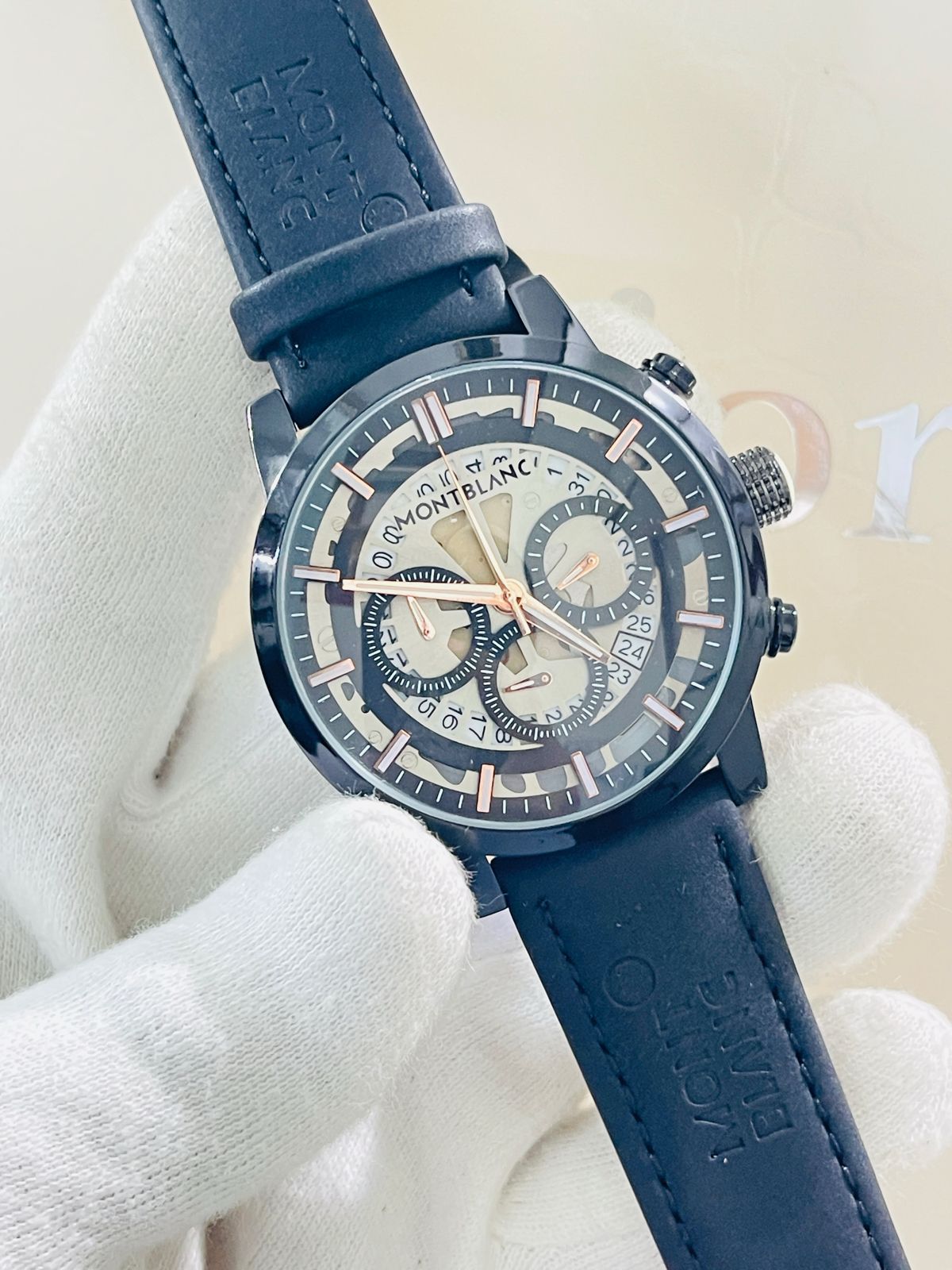 Mount Blanc Strap Blue