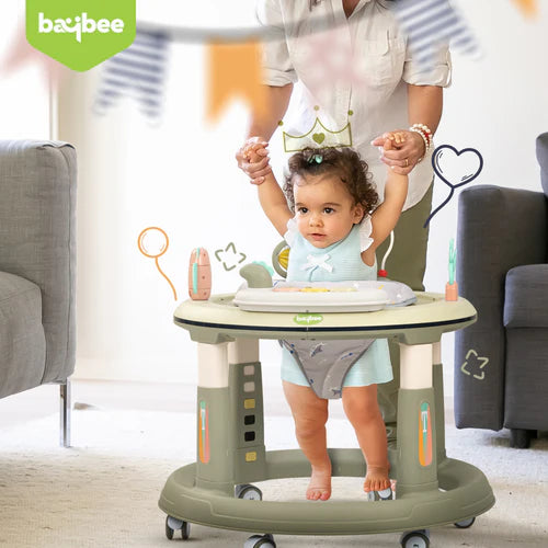 Baybee Melody Baby Walker for Kids, Round Kids Walker with 5 Adjustable Height & 360° Degree Swivel Seat