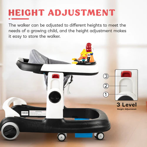 Astro Walker With 3 Adjustable Height and Musical Toy for kids 6-18 months