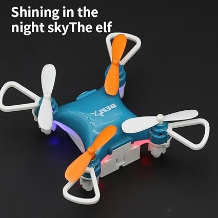 Mini Drone for Kids & Adults, Easy Stunt Flights with 360° Flips & Altitude Hold, LED Lights & Propeller Guards, Indoor/Outdoor Beginner-Friendly RC Quadcopter