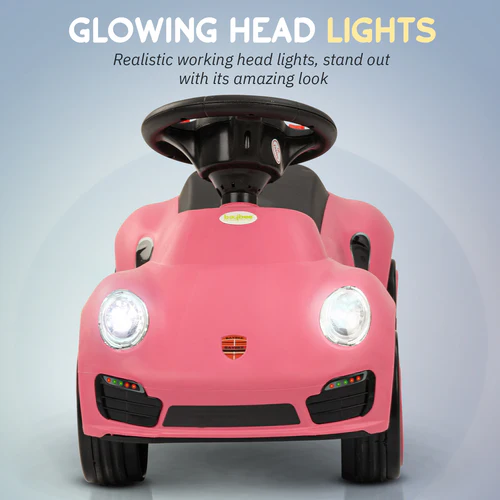 Bolt Push Ride on Car for Kids, Rideons Cars with Music, Light & Comfort Seat,Push Baby Car for Kids to Drive