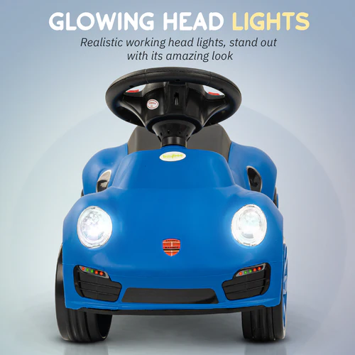 Bolt Push Ride on Car for Kids, Rideons Cars with Music, Light & Comfort Seat,Push Baby Car for Kids to Drive