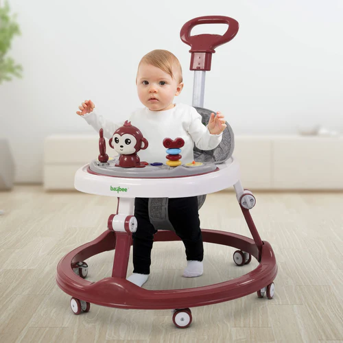 Drono Pro Baby Walker for Kids, Round Kids Walker with Parental Push Handle