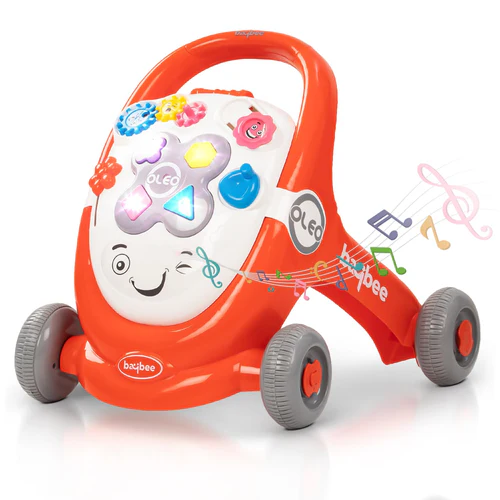 Baybee Oleo Baby Walker for Kids, Baby Activity Walker with Music, LED Light, Rotating Gears & Grip Push Handle | Kids Walker for Baby Toddlers | Baby Walker for 0 to 2 Years Boy Girl