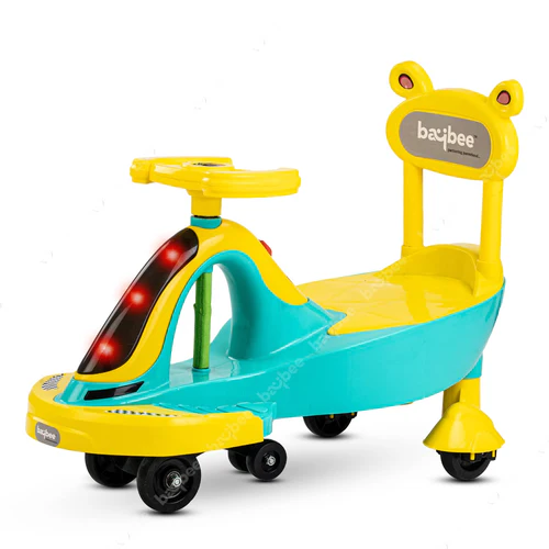 Baybee Nexus Magic Swing Cars for Kids/Baby | Twister Magic Car for Kids with LED Light, PP Scratch Free Wheels | Swing Car | Baby Car, Ride on Magic Car for Kids 3 to 8 Years Boys & Girls