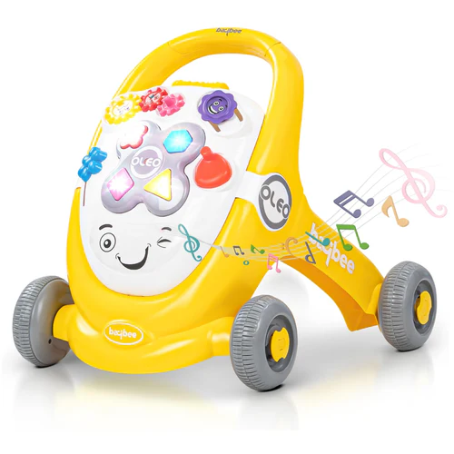 Baybee Oleo Baby Walker for Kids, Baby Activity Walker with Music, LED Light, Rotating Gears & Grip Push Handle | Kids Walker for Baby Toddlers | Baby Walker for 0 to 2 Years Boy Girl