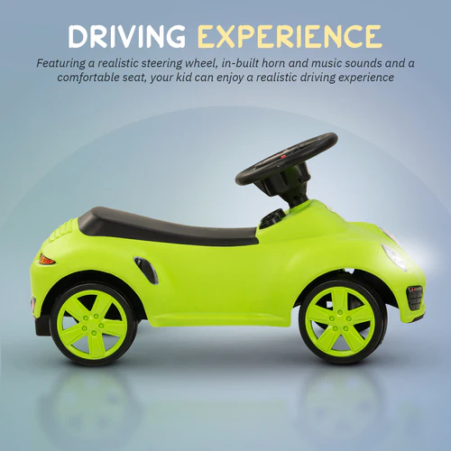 Bolt Push Ride on Car for Kids, Rideons Cars with Music, Light & Comfort Seat,Push Baby Car for Kids to Drive