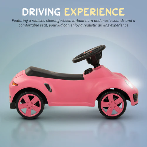 Bolt Push Ride on Car for Kids, Rideons Cars with Music, Light & Comfort Seat,Push Baby Car for Kids to Drive