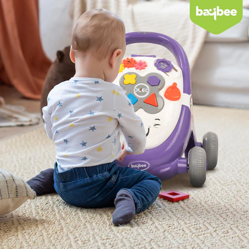 Baybee Oleo Baby Walker for Kids, Baby Activity Walker with Music, LED Light, Rotating Gears & Grip Push Handle | Kids Walker for Baby Toddlers | Baby Walker for 0 to 2 Years Boy Girl