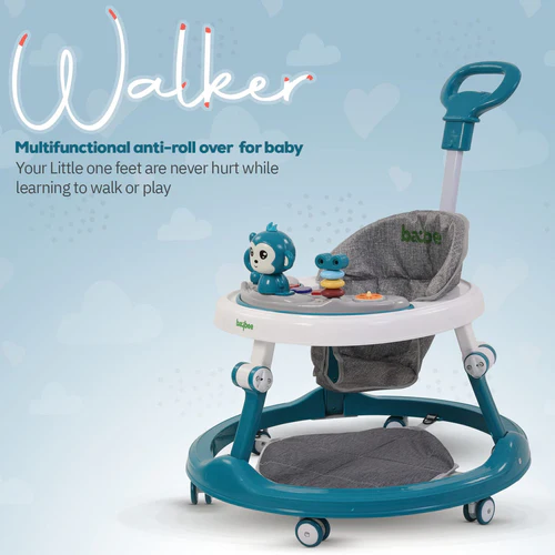 Drono Pro Baby Walker for Kids, Round Kids Walker with Parental Push Handle