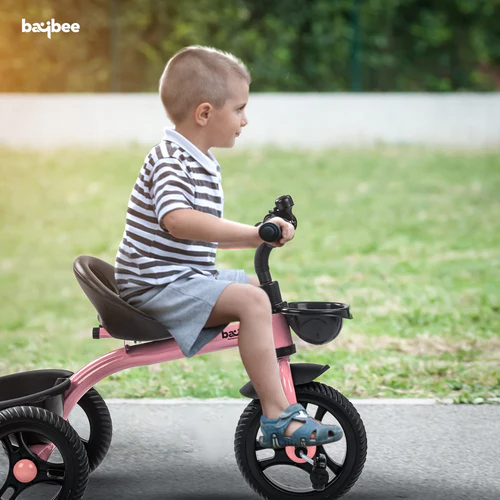 Baybee Baby Tricycle for Kids, Baby Cycle with Grip Handle, Eva Wheels & Storage Basket | Baby Kids Cycle Trikes | Kids Tricycle Cycle for Kids 1.5 to 5 Years Boys Girls