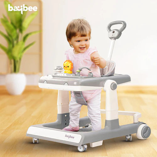 Baybee Zeni 3 IN 1 Baby Walker for Kids, Activity Kids Walker with Parental Push Handle & 3 Height Adjustable, Walker for Baby with Musical Toy Bar & Stopper, Walker Baby 6-18 Months Boys Girls