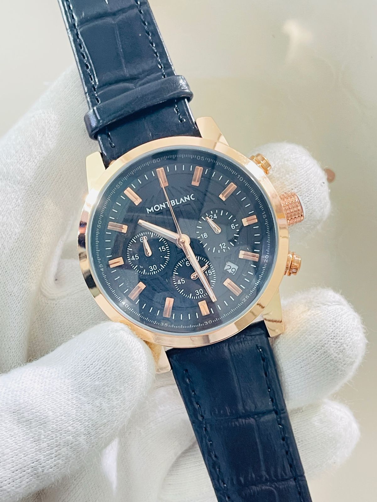 Mount Blanc Strap Blue