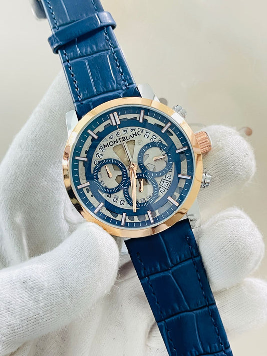 Mount Blanc Strap Blue